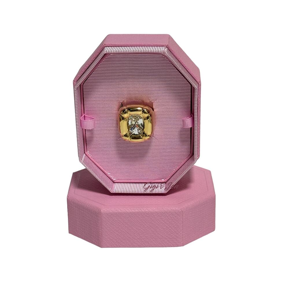 Swarovski Dulcis Cocktail Ring Size 58/ 8 Color gold New - Picture 2 of 10